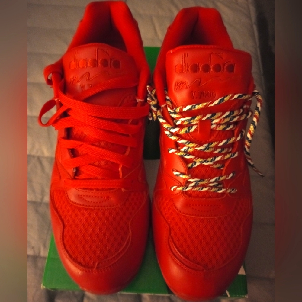 Diadora v7000 red size 11 mens